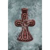 Крест ажурный подсвечник керамический (К-061.1.Я)